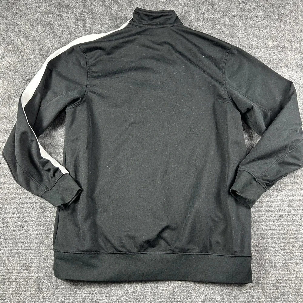 Jordan Track Jacket Mens Medium Black‎ Full Zip Fleece Lined Basketball Athletic
